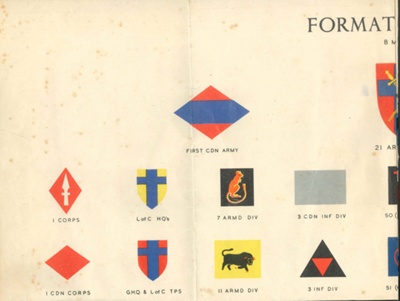 Poster - formation signs - 21st Army Group - 08/05/1945; 8/05/1945; 7674