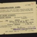 'Embarkation card' issued to a 'S.D. Morris' 'Class "A" release' & 'medical inspection report' dated 09.02.1946; 78797 'Embarkation card' issued to a 'S.D. Morris' 'Class "A" release' & 'medical inspection report' dated 09.02.1946; 78797