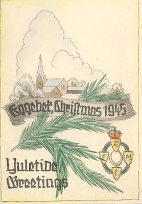 Christmas Cards (2) from Eggebek 1944 and 1945 from H. McLeod Service No. 7626755; 83721