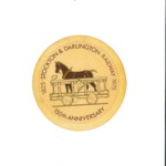 Motor tax disk holder (plastic) - "150th anniversary - stockton & Darlington railway - 1825-1975; 35606