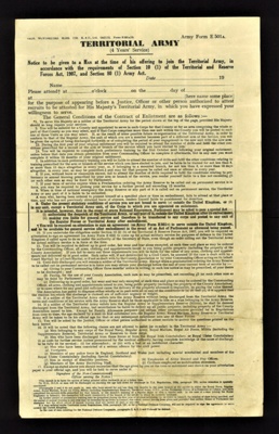 Army form E501a - "Certified copy of attestation" - Cyril Fairburn - 5th Bn Green Howard - May 1939; 1/05/1939; 5047