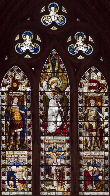 Michael, Joshua & Centurion window; Burlison and Grylls; 1884; LCA 0608 ...