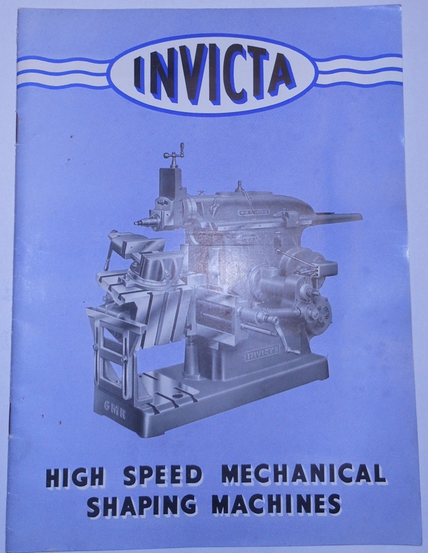 Invicta high speed mechanical shaping machines; Richard Garrett Engineering Work... eHive