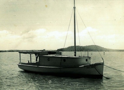 "Sea Foam" - Fishing Boat; Bert Moutom and Courtney Smith; 1910; TMA2021.00110 "Sea Foam" - Fishing Boat; Bert Moutom and Courtney Smith; 1910; TMA2021.00110
