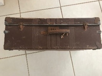 Suitcase; Star Brand Travel Goods; 1950s; TMA2021.00013