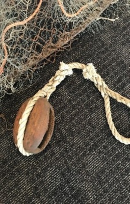 Ship's Pulley - Wooden; Unknown; TMA2021.00017.4.3