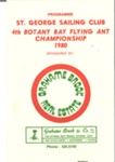 4th Botany Bay Championship Flying Ant Championship 1980 Programme; S724