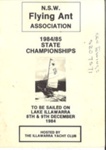 Flying Ant Association of NSW 1984-85 State Championships programme; S708
