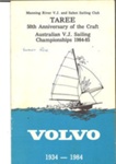 50th Anniversary of the Craft. Australian V.J. Sailing Championship 1984-85 programme; S712