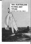 14th Flying Ant Australian Championships Parkdale Yacht Club 1980-81 Programme; S710