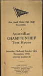  Australian 16ft  Skiff Championship Test Races to represent NSW in the Australian Championship Carnival , November, 1946; S723