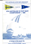 67th  Australian 16ft  Skiff Championship 1989 Programme
Mounts Bay Sailing Club; S694