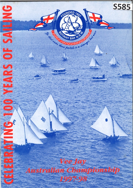 St Sailing Club Celebrating 100 Years of Sailing V.J. Australian