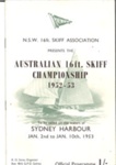  Australian 16ft  Skiff Championship 1952-53; S722