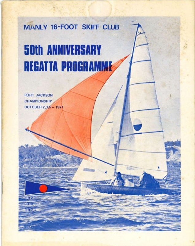 Manly 16ft Skiff Sailing Club 50th Anniversary Regatta Programme Port ...