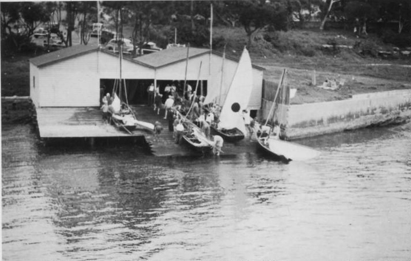 16ft Skiffs Rigging Up At Manly Sailing Club C. Early 1940s ; M15 | EHive