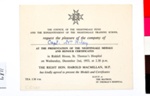 Nightingale Medals and Honour Certificates Presentation Invitation; St. Thomas's Hospital; 1953; 1189