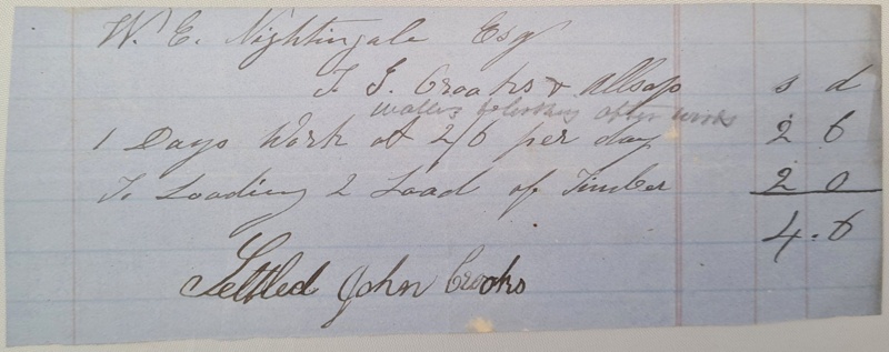 Receipt; J Crooks & Allsop; 1073.195 | eHive