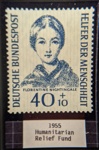 German Florence Nightingale Stamp; Deutsche Bundespost; 1955; 0879.01