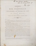 Address from Miss Nightingale to the Probationer-Nurses in the 'Nightingale Fund' School at St Thomas' Hospital, 1873
; Spottiswoode & Co.; 23/05/1873; 0724.07