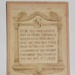 Carte-de-visite with attached photograph of a memorial tablet to Henry Dawson 1653; The London Stereoscopic & Photographic Company; 1870s; 0809.06
