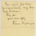 Letter from Florence Nightingale to Miss Anderson, Parish Infirmary, Brownlow Hill, Liverpool, 14 Jan 1885; Florence Nightingale; 14/01/1885; H01/ST/NC/01/007/85/01