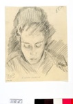 Drawing by Annette Garfitt, "E. Case Morris"; Annette Garfitt nee Bowen; 1939; 1095.18