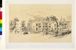 Lithograph from a drawing by Parthenope Nightingale of Embley Park near Romsey, Hampshire.; Lady Frances Parthenope Verney nee Nightingale; 08/1856; 0002