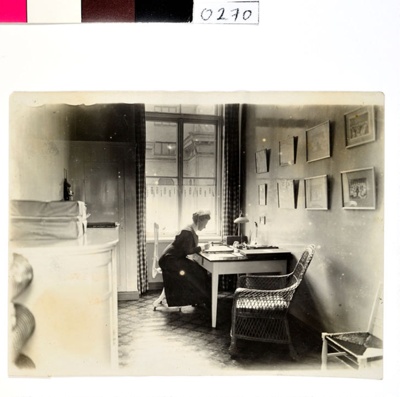 Baroness Mannerheim in her Office; 0270