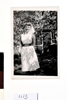 Photograph of Annette Garfitt (nee Bowen) in Alton; 1947; 1113