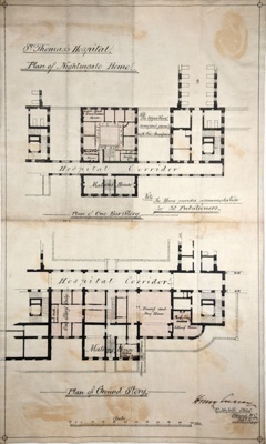 St. Thomas's Hospital Plan of Nightingale Home; Henry Currey; 02/1877; 0707 St. Thomas's Hospital Plan of Nightingale Home; Henry Currey; 02/1877; 0707