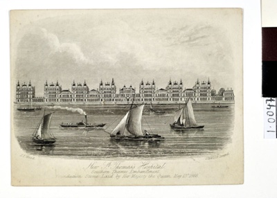 New St. Thomas's Hospital Southern Thames Embankment; J. T. Wood; 1870s; 0047