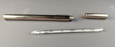 Thermometer in Case; c1879; 0176.09 Thermometer in Case; c1879; 0176.09