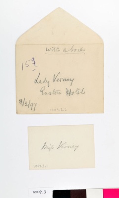 Letter to Lady Verney, 8/2/97; Florence Nightingale; 08/02/1897; 1009.03 Letter to Lady Verney, 8/2/97; Florence Nightingale; 08/02/1897; 1009.03