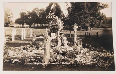 Postcard showing Florence Nightingale's Grave, East Wellow; 0809.07