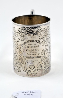 Silver Christening Mug; Harry Atkins; 1898; 1060