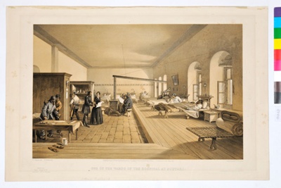 One of the Wards of the Hospital of Scutari; William Simpson; 21/04/1856; 0013