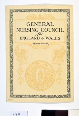 Nursing Certificate; The General Nursing Council for England and Wales; 1947; 1110