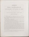 Address from Miss Nightingale to the Probationer-Nurses in the 'Nightingale Fund' School at St Thomas' Hospital, 1873
; Spottiswoode & Co.; 23/05/1873; 0724.02