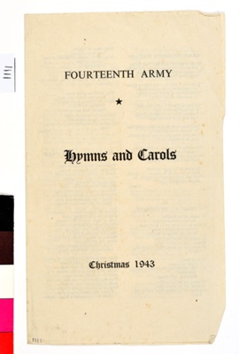 Fourteenth Army Hymns and Carols Christmas 1943; 1943; 1111