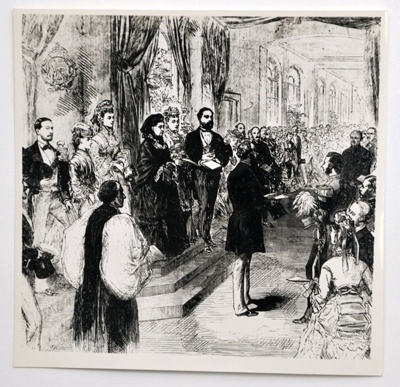 Queen Victoria and the Prince Consort at the opening of the new St Thomas' Hospital; St. Thomas's Hospital; 0943