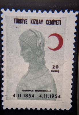 Turkish Florence Nightingale Stamp; Turkish Red Crescent Society; 1954; 0880.14