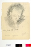 Drawing by Annette Garfitt, "Dresser, August 1939"; Annette Garfitt nee Bowen; 08/1939; 1095.16