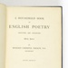 A Household Book of English Poetry; Richard Chenevix Trench; 1889; 1047