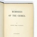 Memories of the Crimea; Sister Mary Aloysius; 1897; 0632