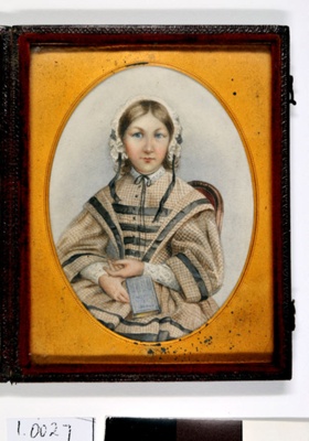 Miniature of a young Florence Nightingale seated; Unknown; c.1920; 0027