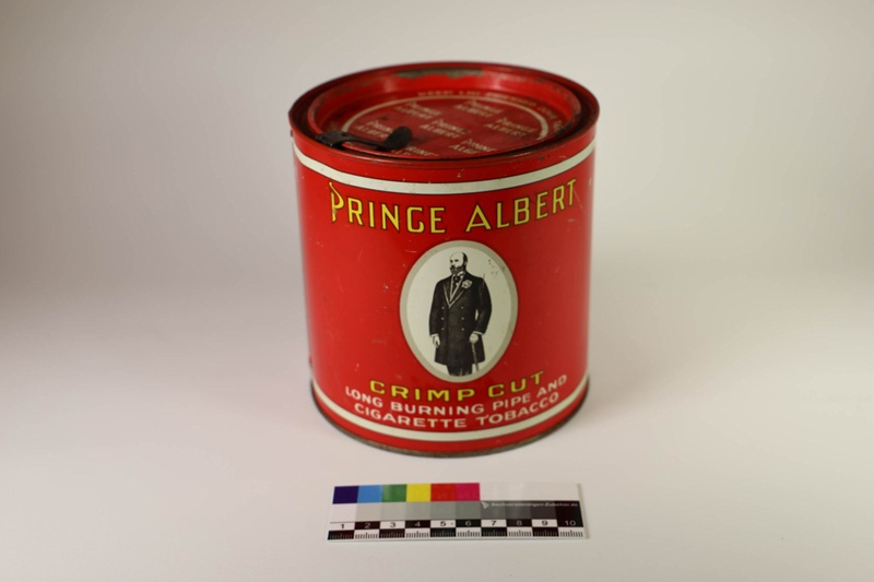 Tobacco tin, Prince Albert; R.J. Reynolds Tobacco Company; 1940s-1950s