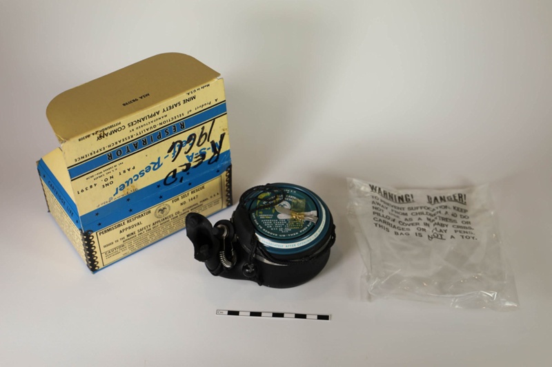 Respirator, SelfRescuer; Mine Safety Appliances Co.; 1966; 9959MMU
