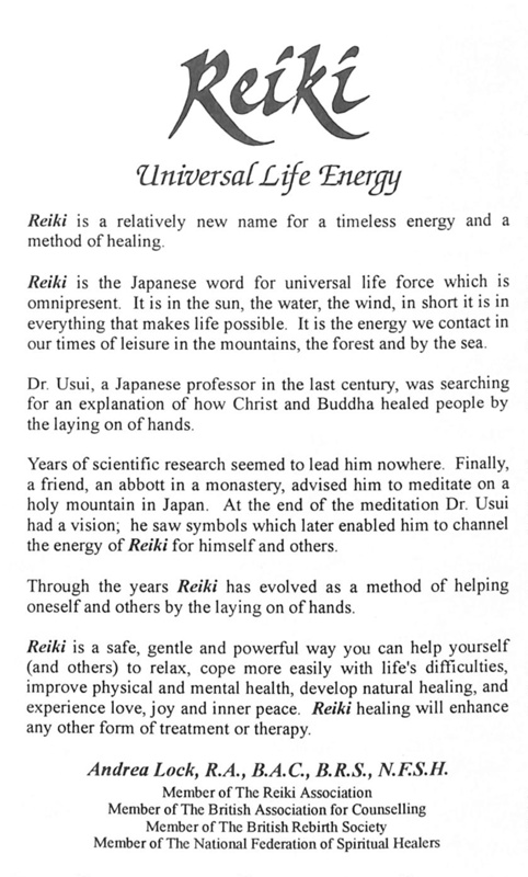 Reiki Universal Life Energy ; unknown; SMKLHG249_028 | eHive