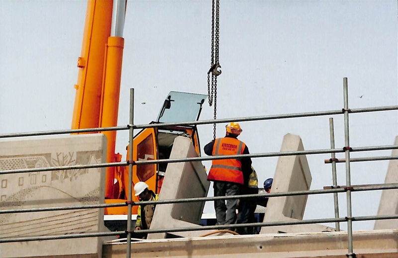 Novigating Bridge Construction of Navigation Approach Bridge; Stowmarket Photo Album; 04/ ...